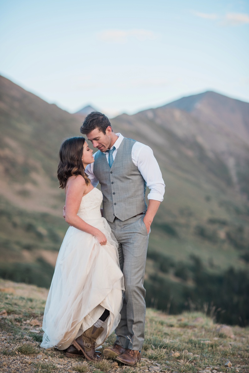 Colorado Couple finds forever love mountain adventure wedding 