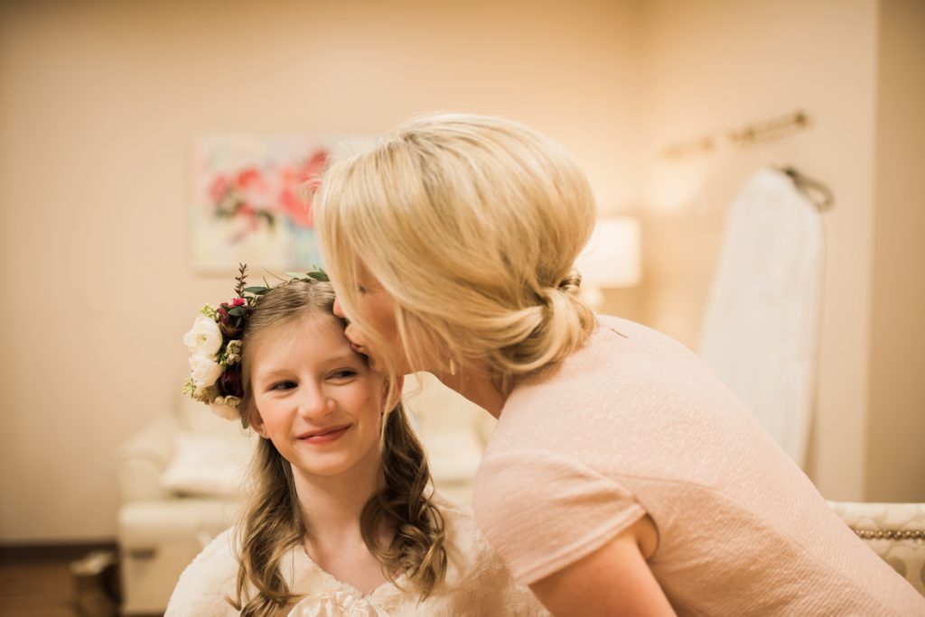 Junior Bridesmaid and Mother of Bride for winter wedding