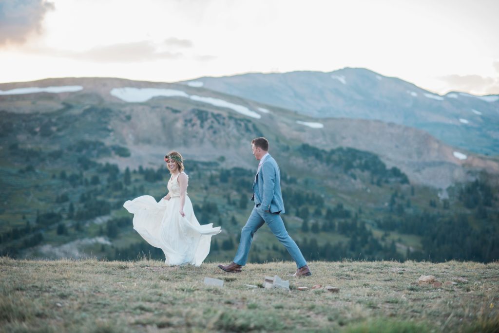 Loveland Pass Colorado adventure elopement 